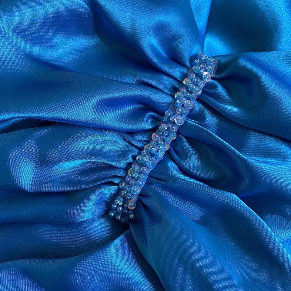 Zum Zum sapphire open back evening prom dress UK 12