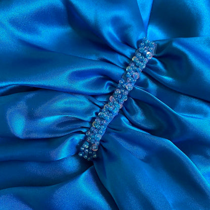 Zum Zum sapphire open back evening prom dress UK 12