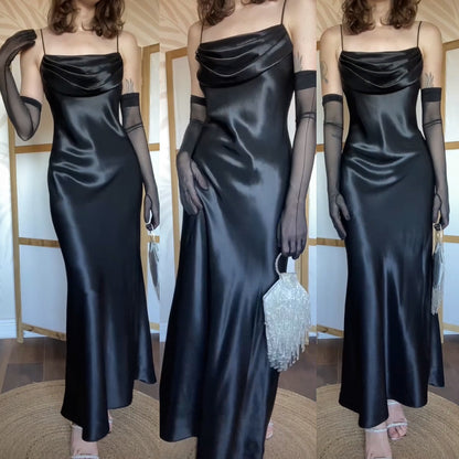 Black satin Jump Apparel slip dress uk 10