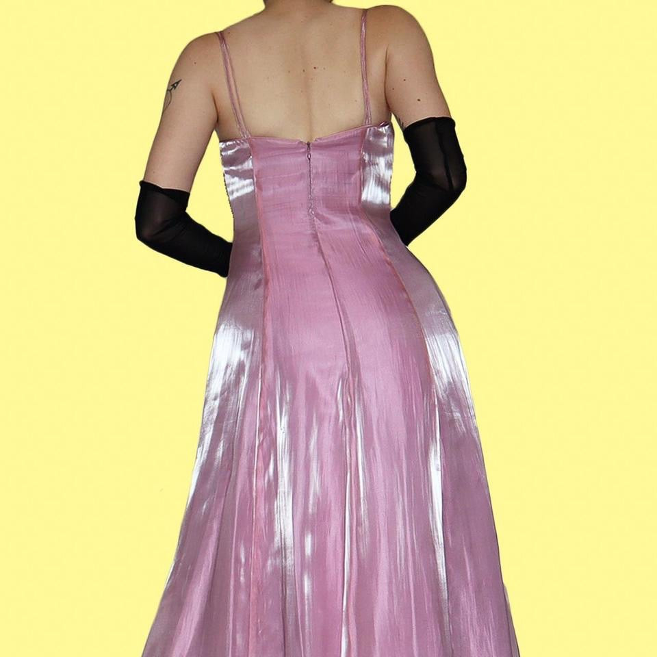 Silky Pink A-Line Debut Evening Dress UK 8 & 10