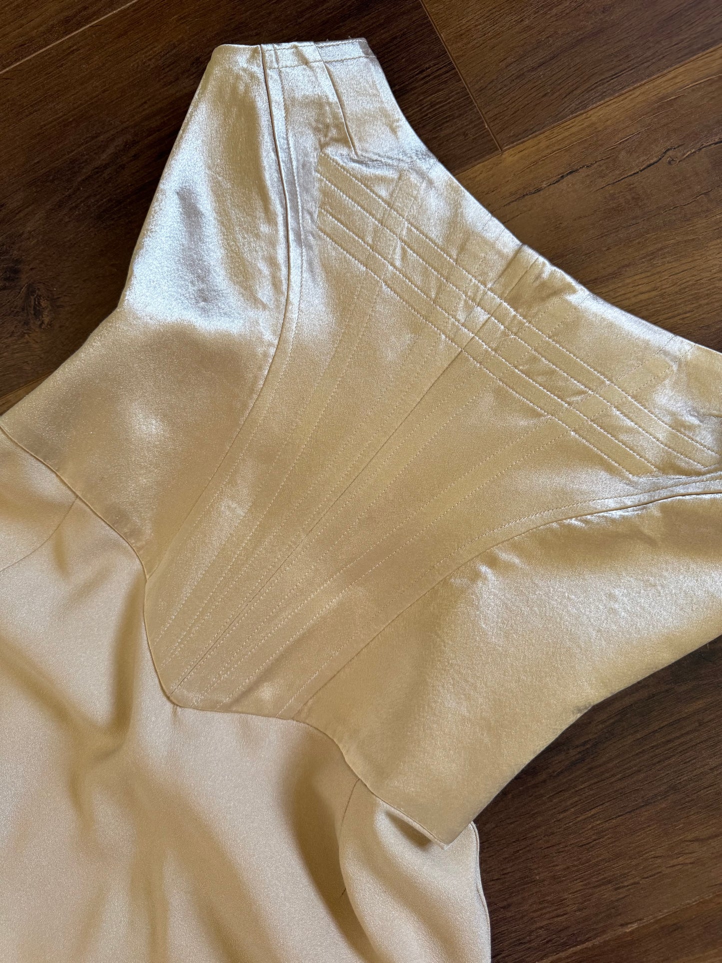 Gold Dawn Stretton corset evening dress UK 12