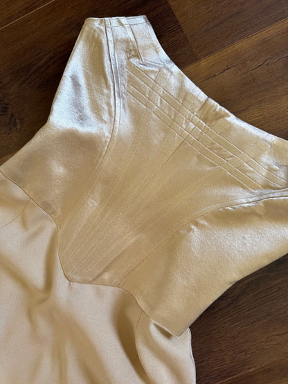 Gold Dawn Stretton corset evening dress UK 12