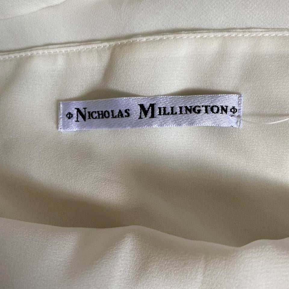 White Nicholas Millington midi dress UK 18