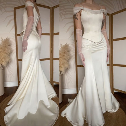Ivory 2-piece top & skirt wedding set uk 8-10