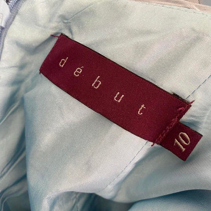 Shimmery Debut ice blue a line gown UK 10