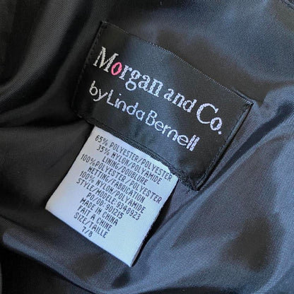 Shimmery black strapless a-line evening dress UK 10