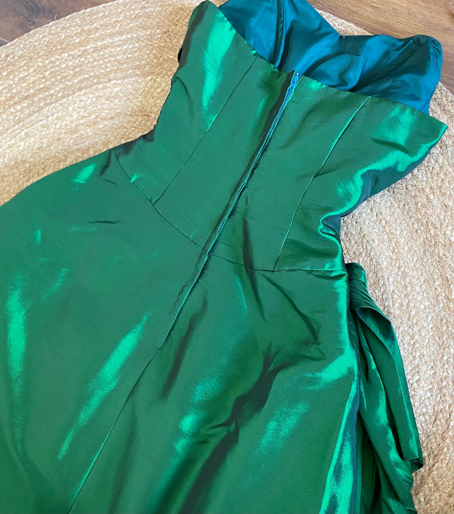 Emerald green Hilary Morgan a-line prom dress uk 12