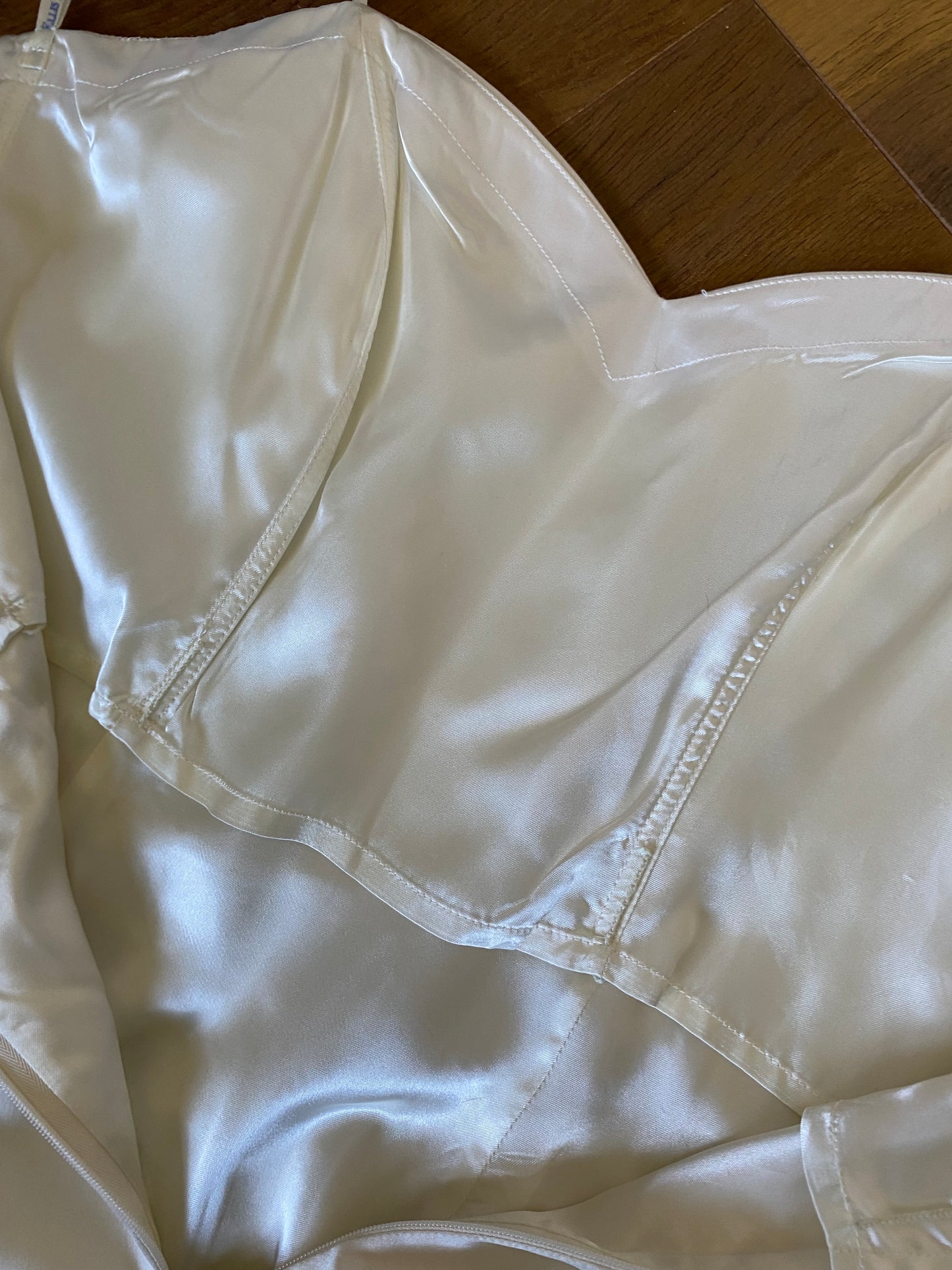 Ellis ivory 2-piece wedding dress & coat set uk 12