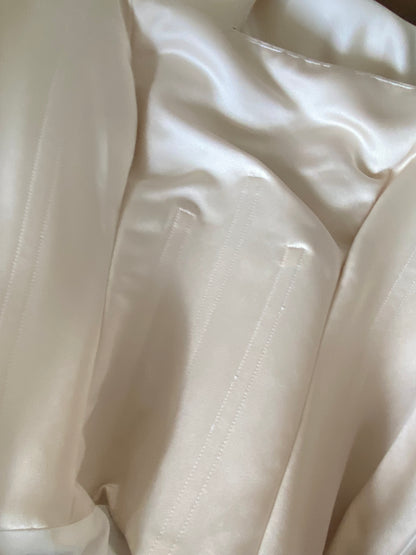 Ivory Maggie Sottero strapless a-line vintage wedding dress uk 10