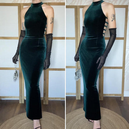 John Charles velvet stretch high neck dress UK 10