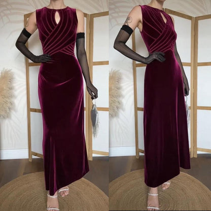 Gina Bacconi velvet stretch evening dress uk 14-16