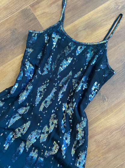 Opera by Richards sequin evening dress uk 8-10 & 10-12