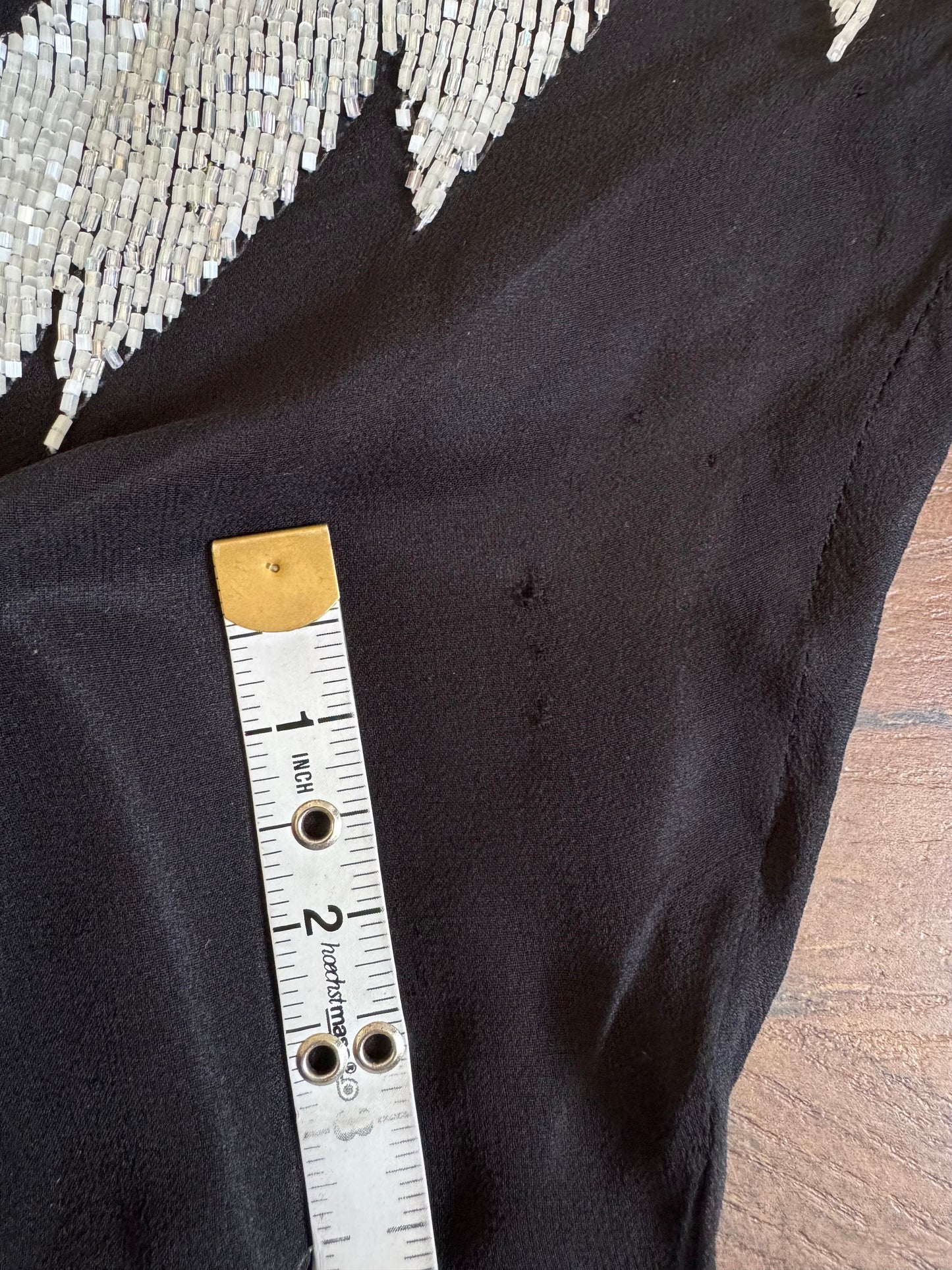 Black & white beaded evening dress uk 10
