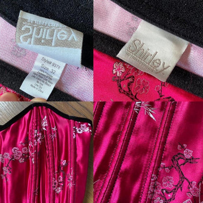 Shirley of Hollywood pink corset UK S