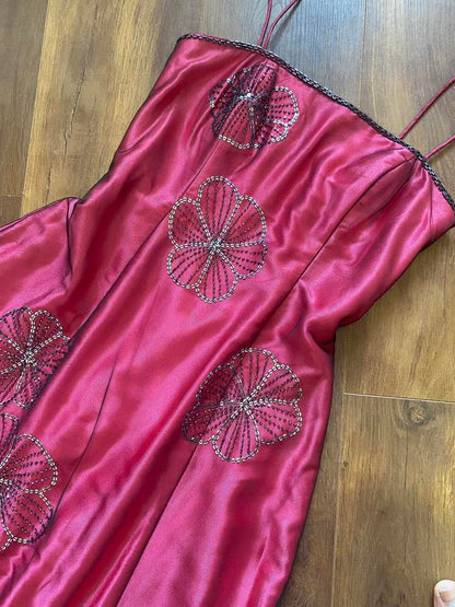 Blondie Nites pink sequin prom dress uk 12