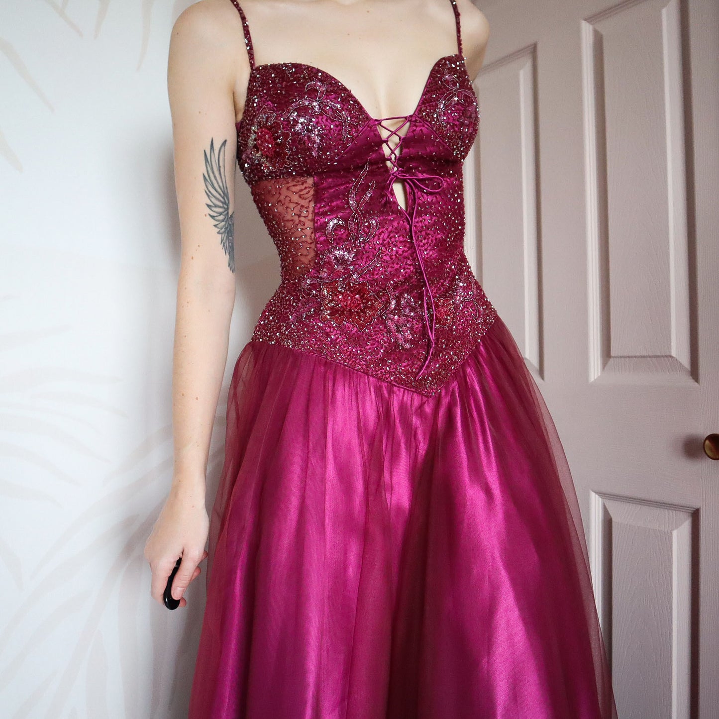 YVE London a-line ball gown UK 10