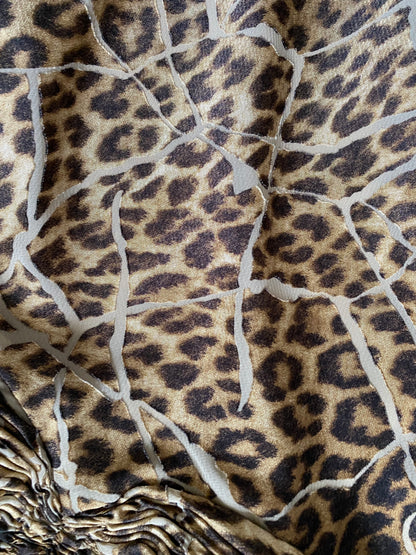 Dusk leopard print evening dress UK 10