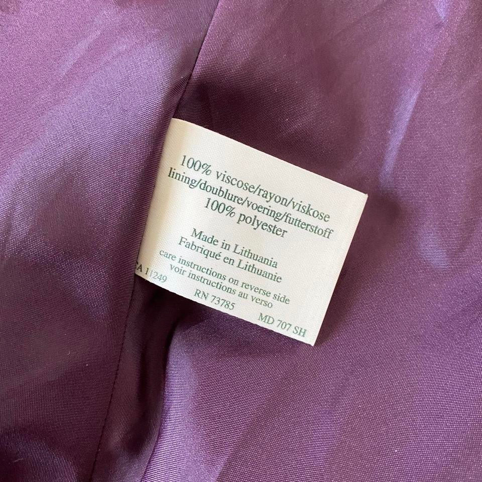 Laura Ashley purple floral short sleeve dress UK 12