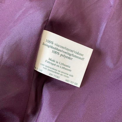 Laura Ashley purple floral short sleeve dress UK 12