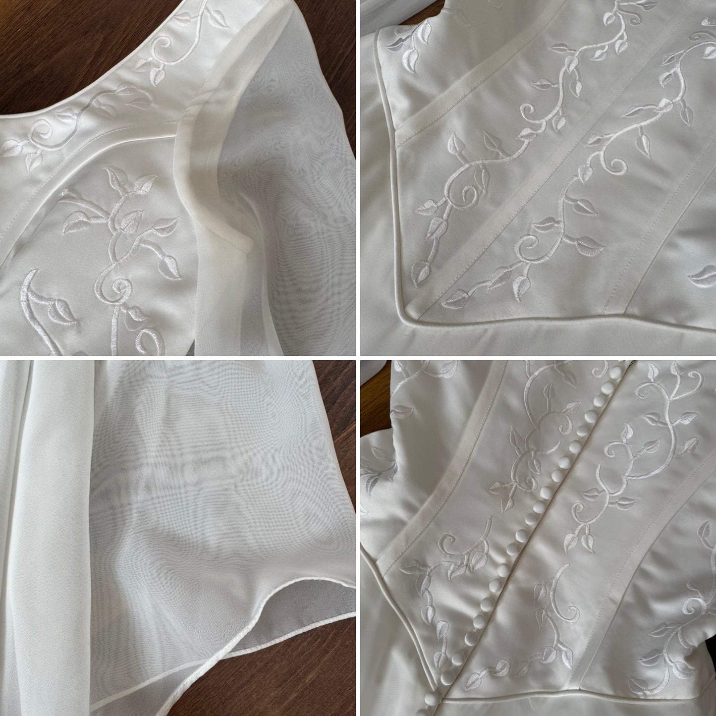 Sincerity ivory long sleeve wedding dress uk 14