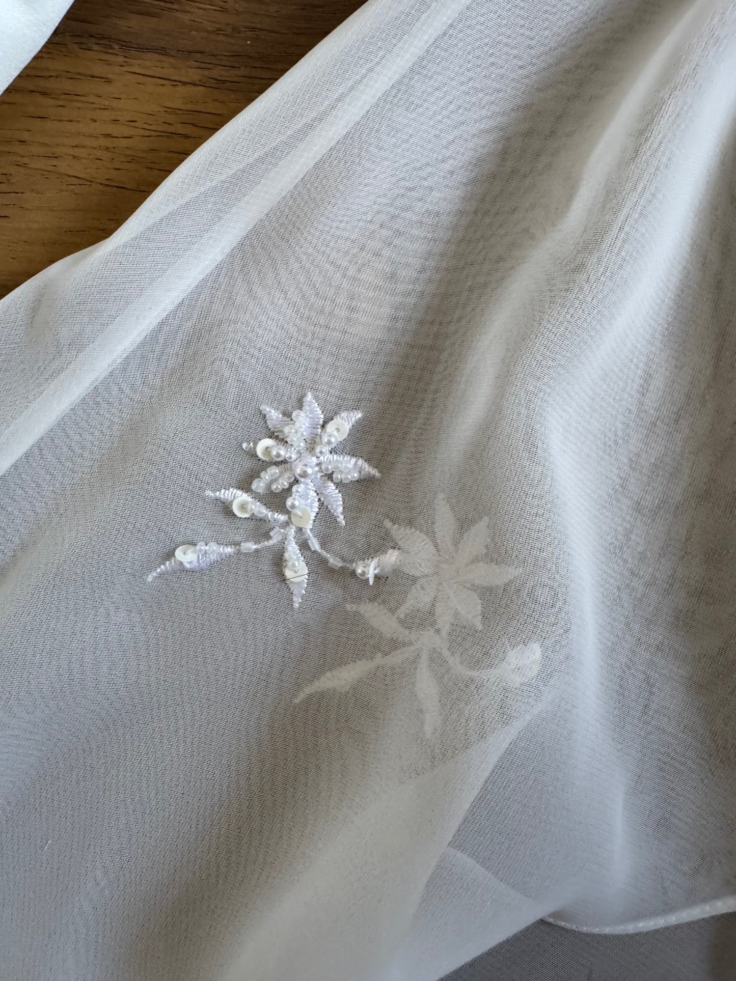 Ivory 2000s long sleeve ethereal wedding dress uk 14