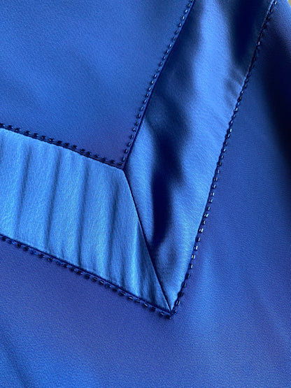 Cornflower blue slip evening dress UK 12