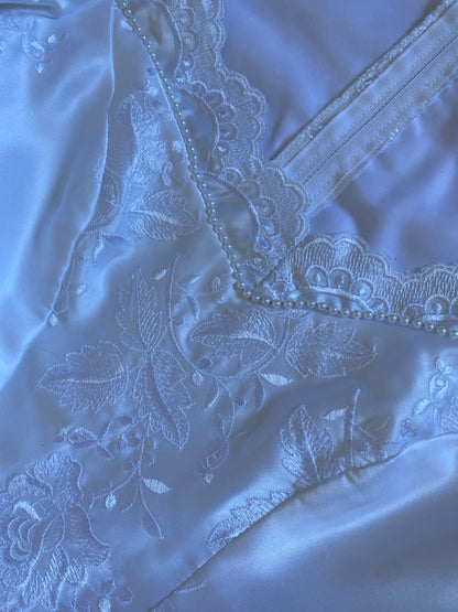 White Joel Peters 80s lace wedding dress uk 8-10