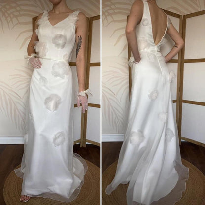 Alexia blush floral wedding dress UK 10