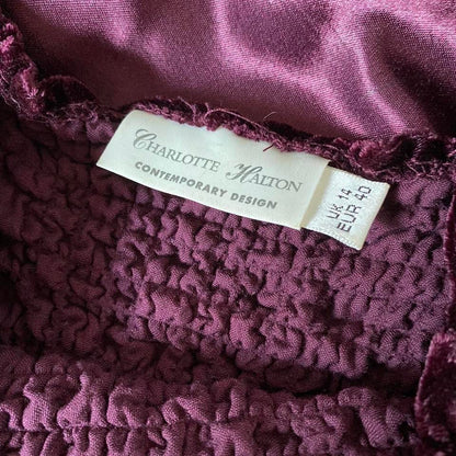 Silky red slip evening dress UK 14