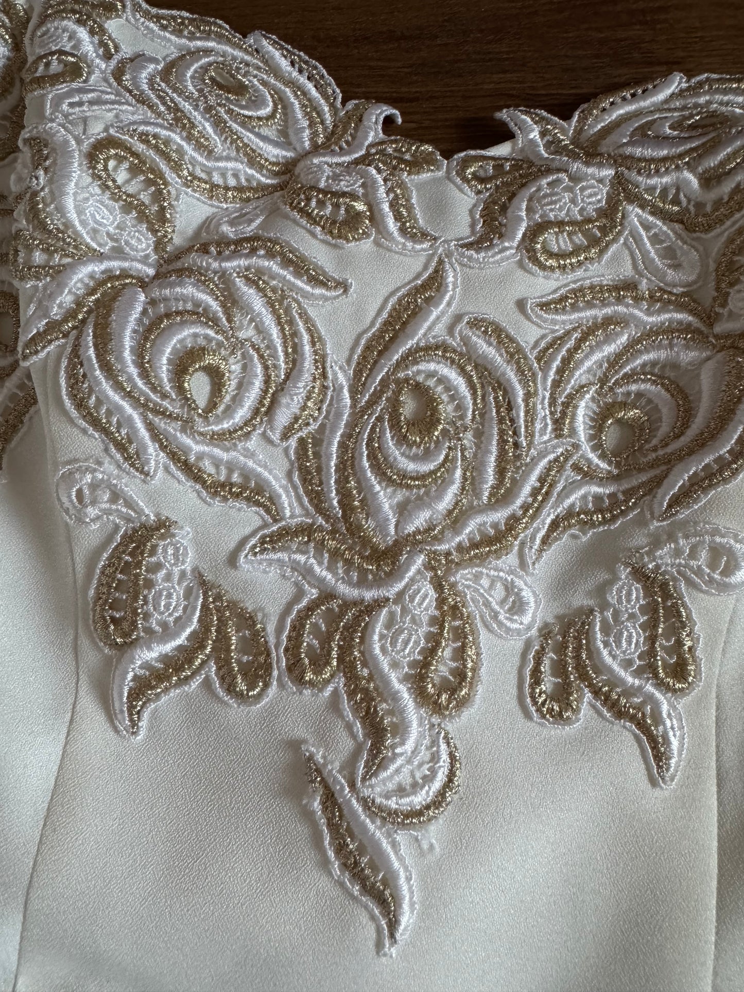 Ivory 3-piece Amanda Wyatt wedding dress set uk 10