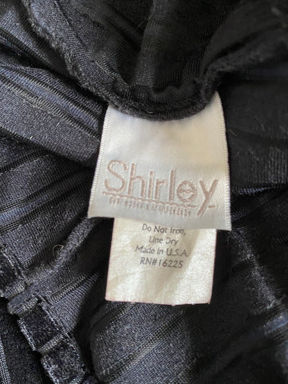 Shirley black velvet bodycon sheer maxi dress UK S