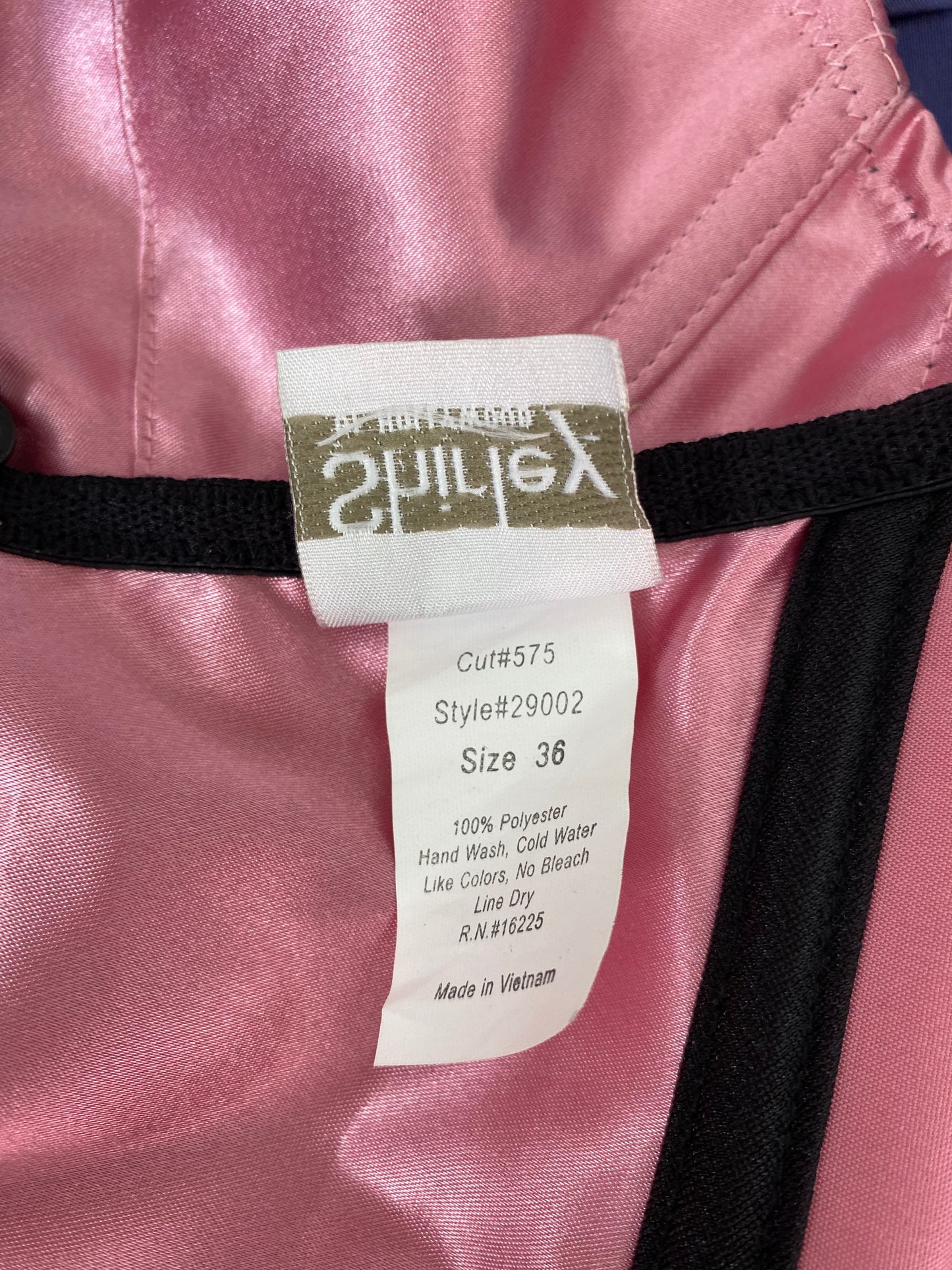 Shirley of Hollywood pink lace up corset UK 36C