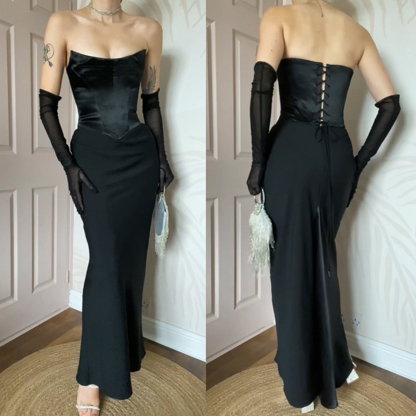 Black Dawn Stretton corset dress UK 10