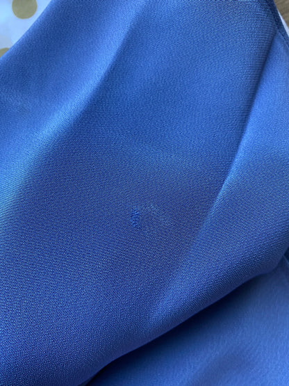 Cornflower blue slip evening dress UK 12