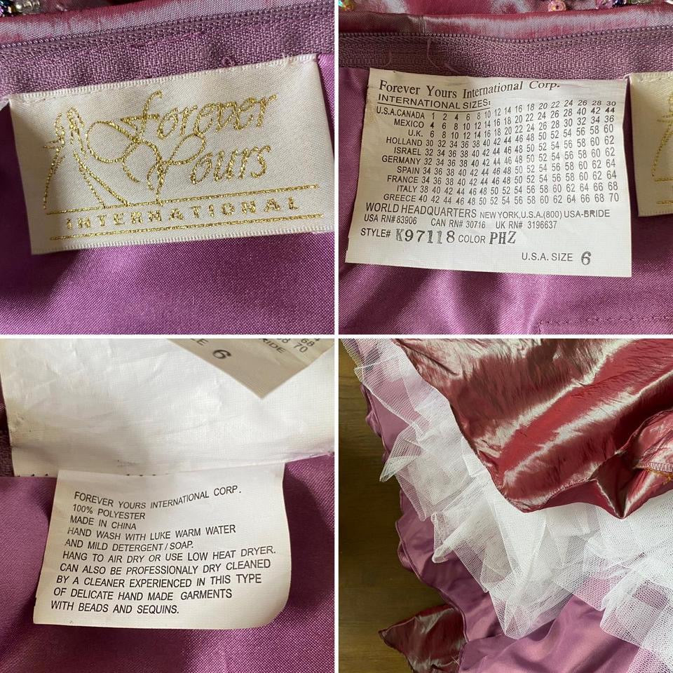 Iridescent purple a-line prom dress uk 10