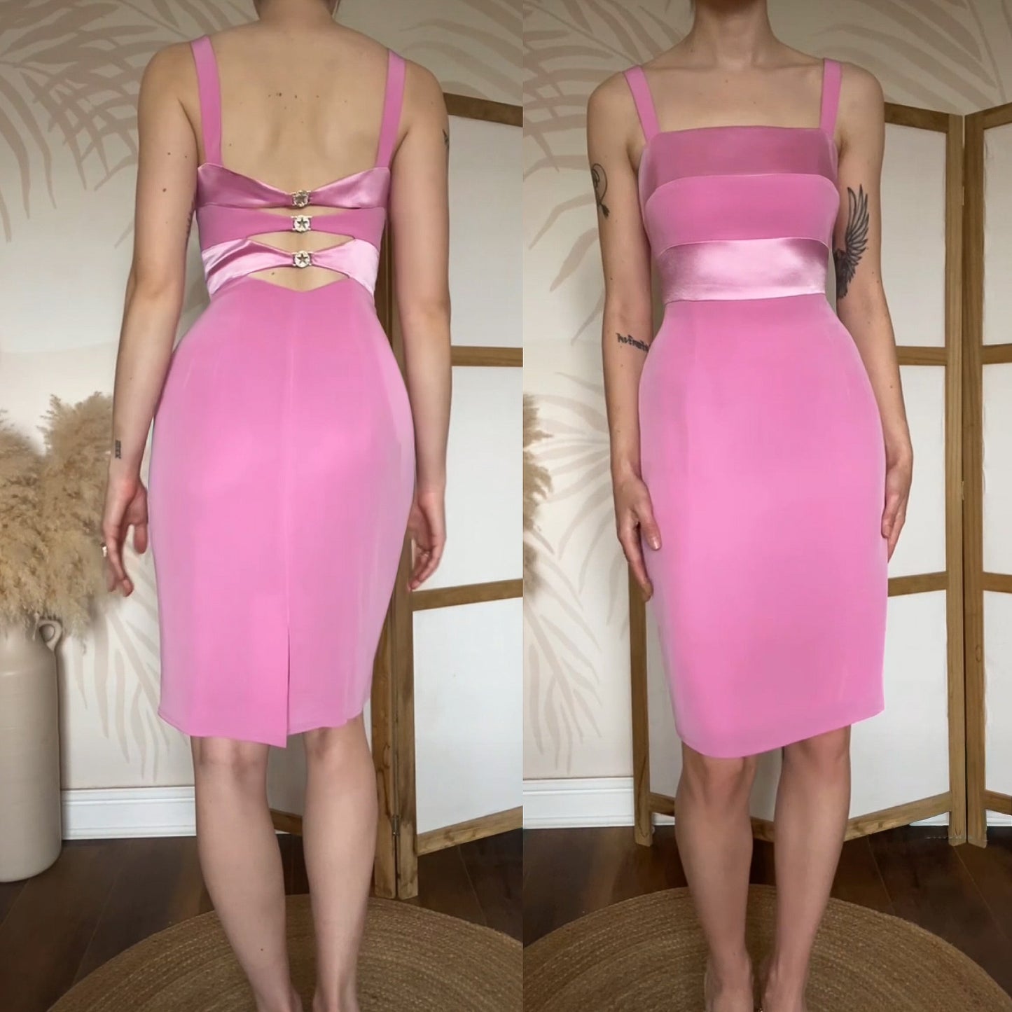 Pink 2-piece Dusk dress & jacket uk 10-12