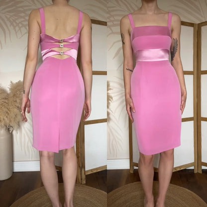 Pink 2-piece Dusk dress & jacket uk 10-12