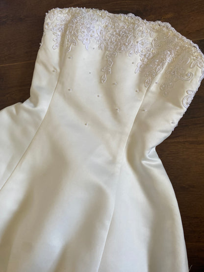 Sincerity Bridal ivory a-line wedding dress uk 6-8