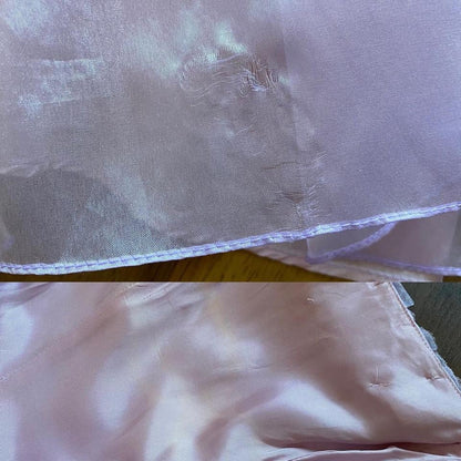 Yve London lilac organza a-line prom dress & shawl UK 10