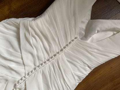 White Ellis fit & flare wedding gown UK 12