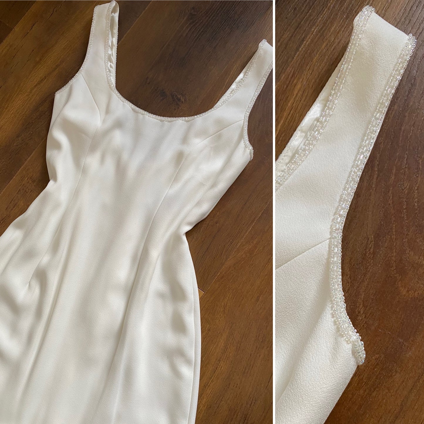 White 2-piece wedding co ord set uk 10