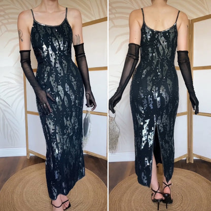 Opera by Richards sequin evening dress uk 8-10 & 10-12
