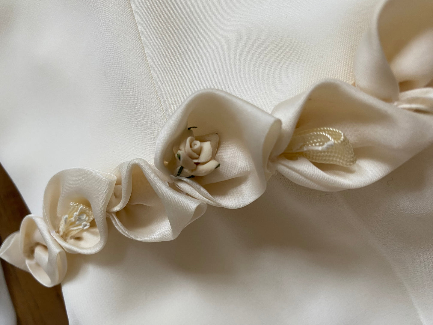 Ivory ethereal long sleeve wedding dress uk 10