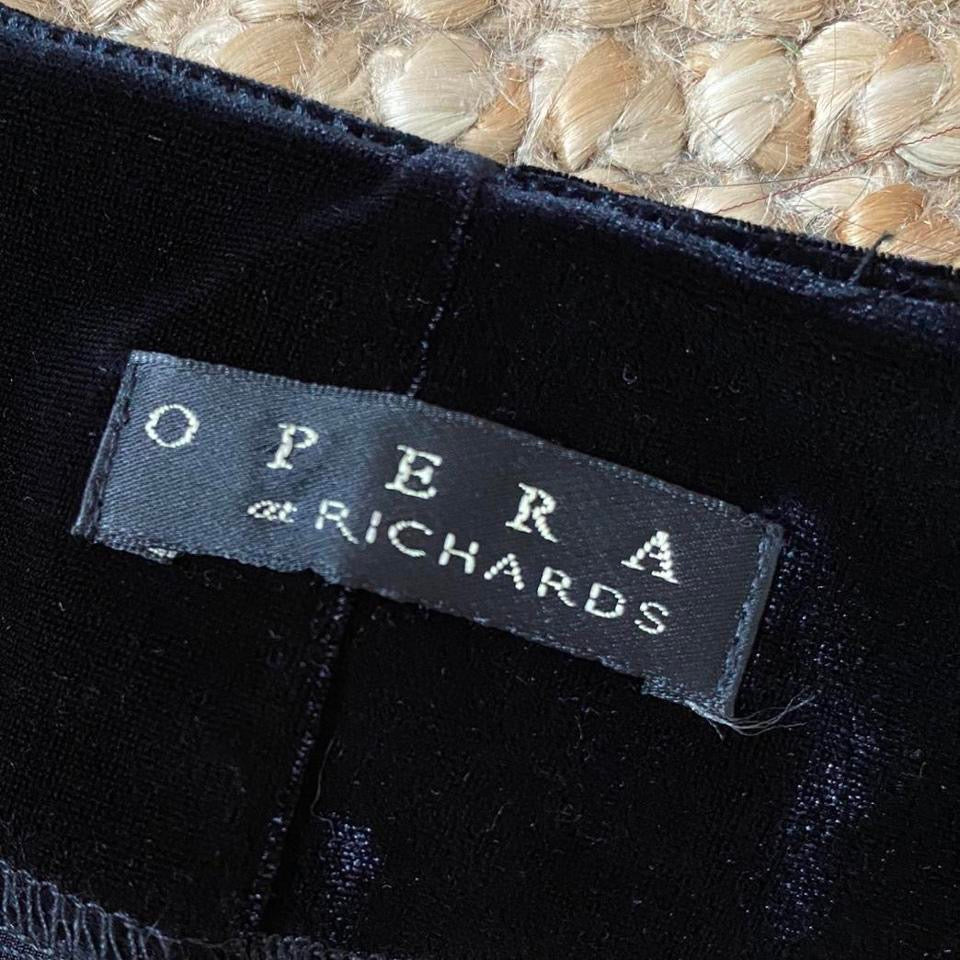 Black velvet bodycon evening dress UK 14