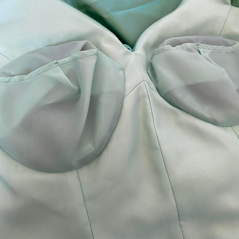 John Charles designer vintage iridescent green 2 piece UK 10