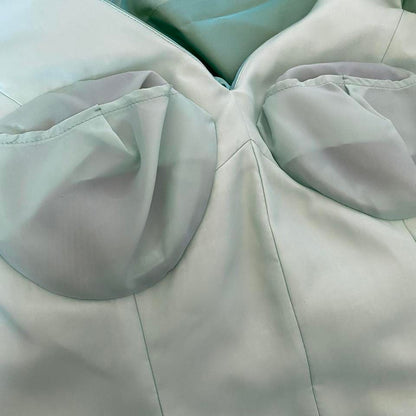 John Charles designer vintage iridescent green 2 piece UK 10