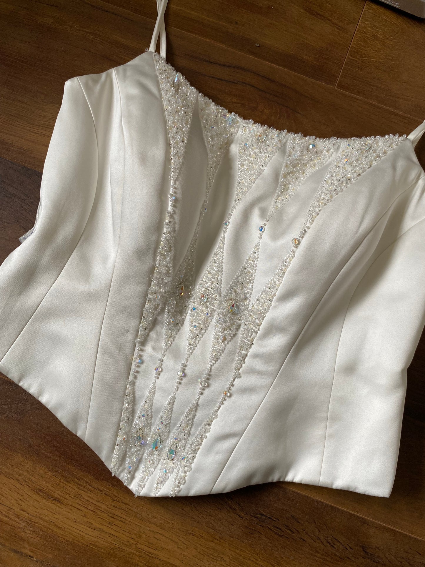 Ellis bridal vintage 2 piece wedding set UK 12