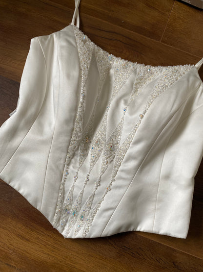 Ellis bridal vintage 2 piece wedding set UK 12