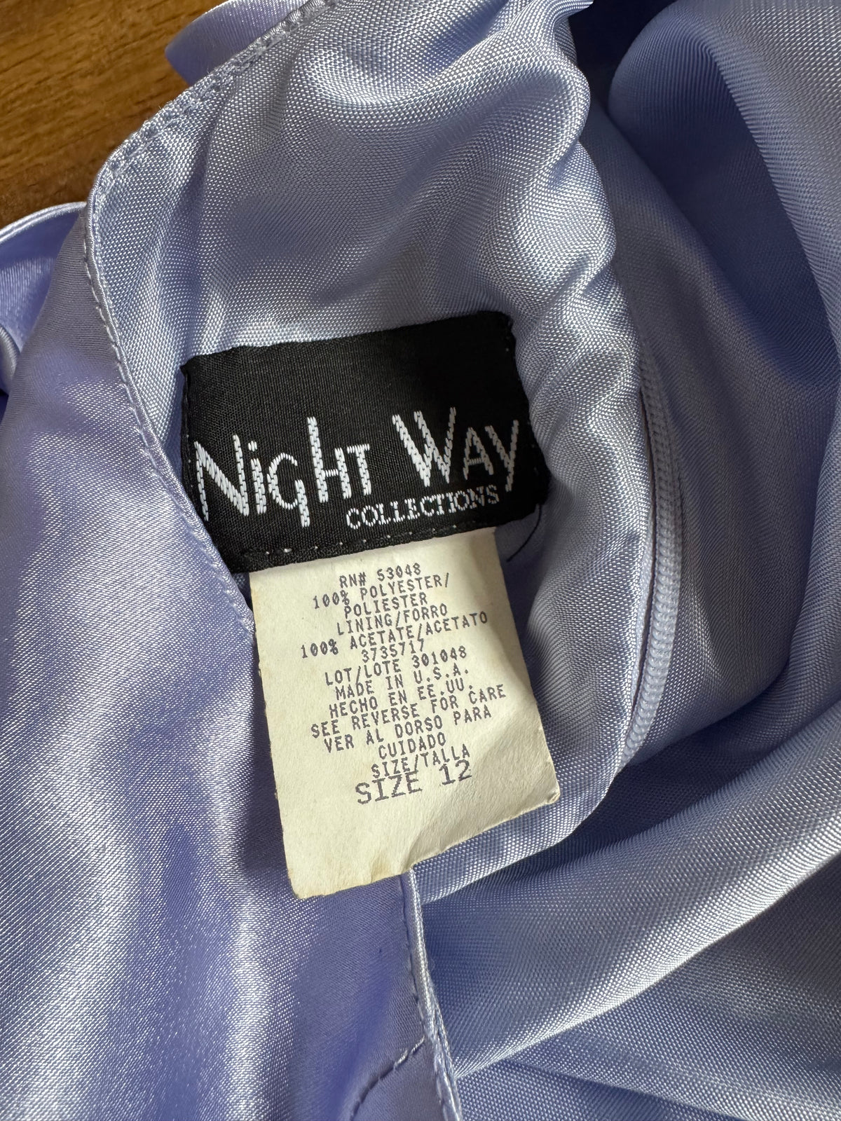 Lilac satin open back prom dress uk 12