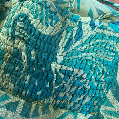 Principles green 100% silk print halter neck summer dress UK 12